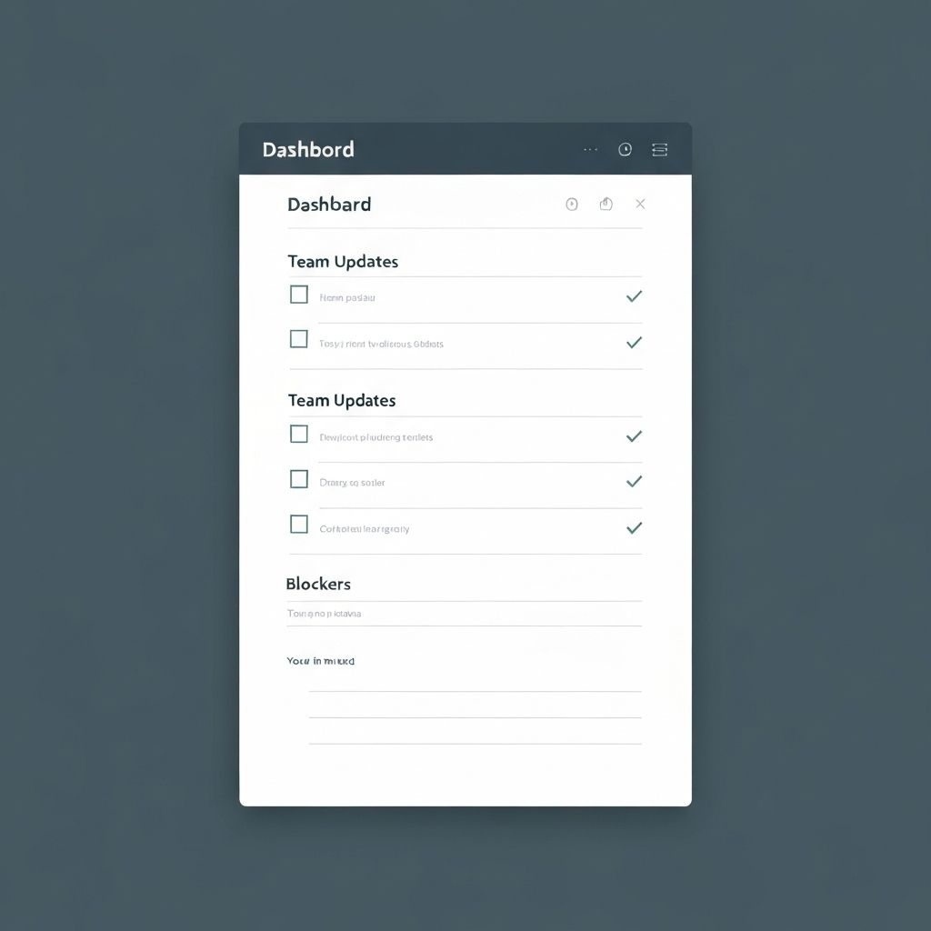 Daily Standup Template